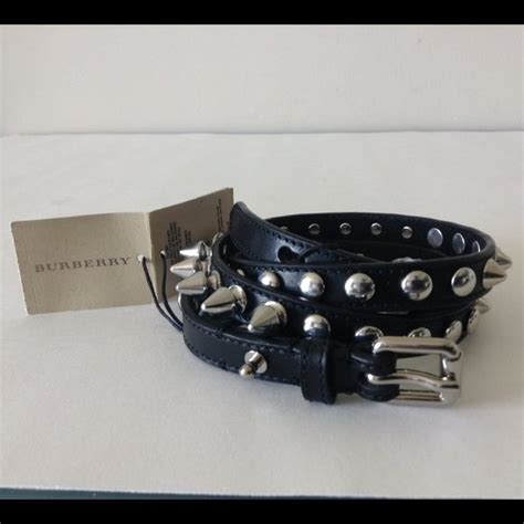 burberry belts|burberry belt with 3 spikes.